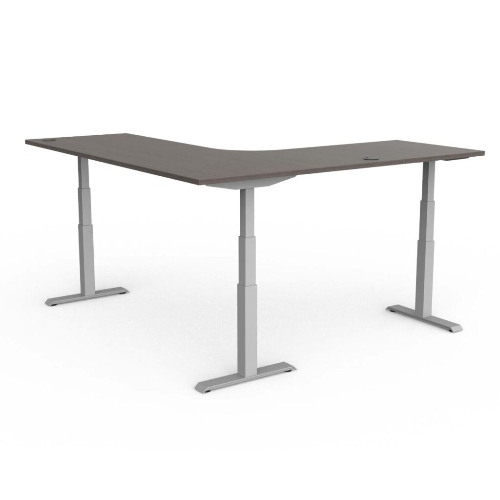 ENSEMBLE COMPLET DE BUREAU ERGONOMIQUE _ TABLE EN «L» AJUSTABLE