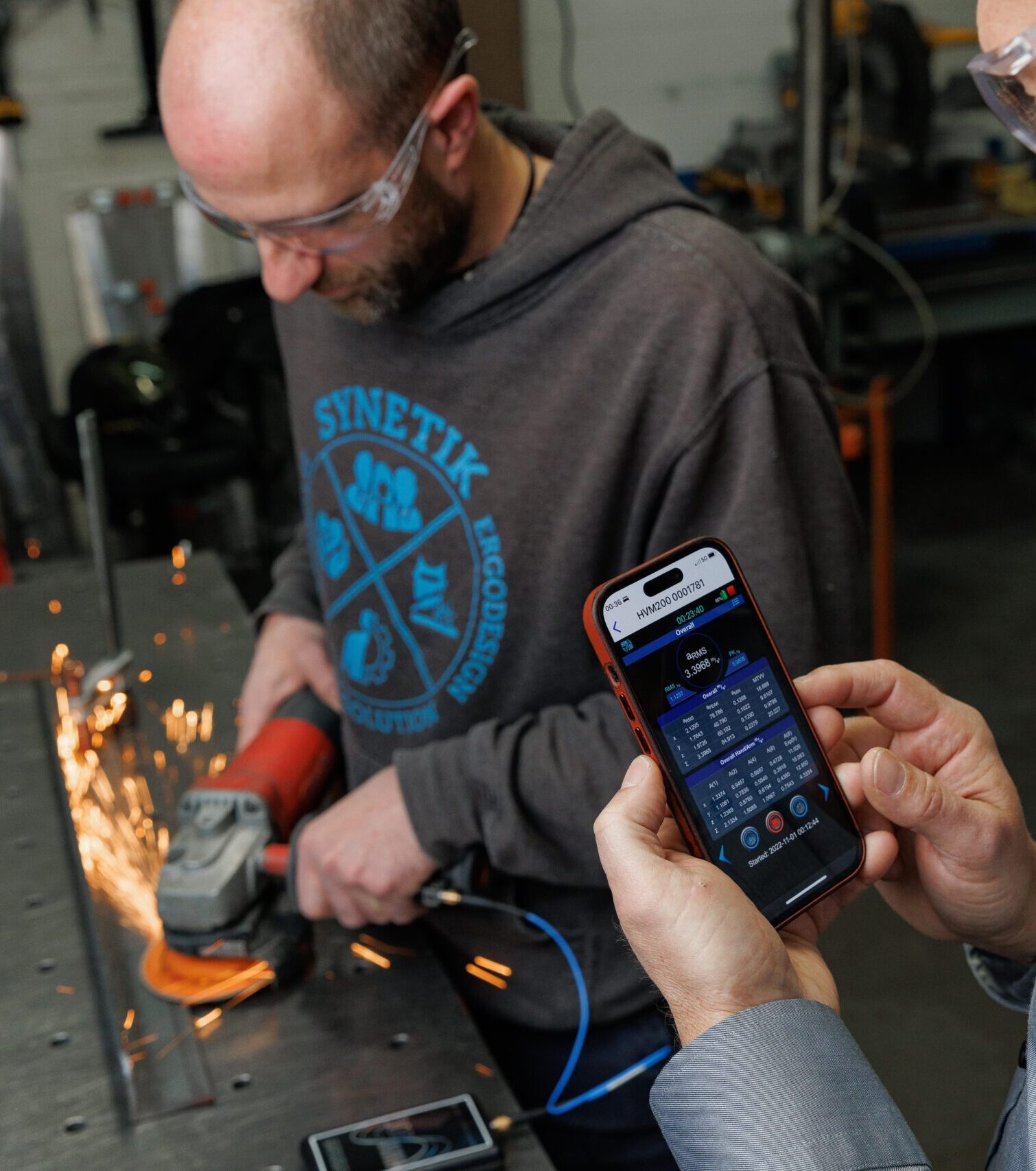 Analyse des vibrations mains/bras et corps entier